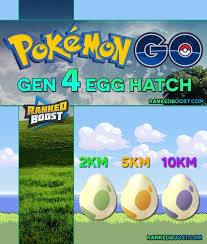 pokemon go generation 4 egg hatch list all gen 4 egg pokemon