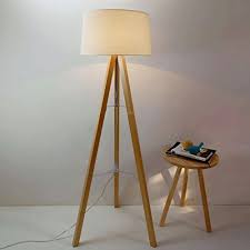 En cas de besoin de changement d'ampoule: Lampadaire Pied Bois