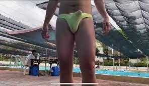 Best public pool flashing porn