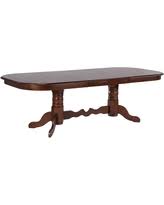 Two breadboard leaves drop in seamlessly at either end, making the table ideal for large gatherings. New Deals On Toscana Round Pedestal Extending Dining Table Tuscan Chestnut 54 72 L