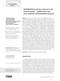 Pdf Amf Naf Sncl2 Solution Reduces In Situ Enamel Erosion