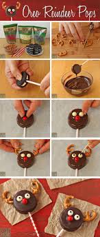 How To Make Reindeer Oreo Cookie Pops Christmas Snacks Christmas Food Oreo Cookie Pops