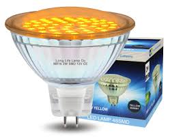 12v Led Mr16 Amber 2w Low Voltage Spot Light Bulb Gu5 3 For Sale Online Ebay