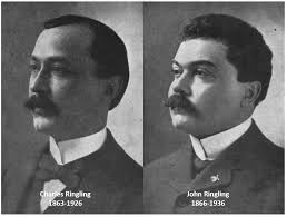 Ringling Brothers Circus Owner Charles Ringling was born this date,  December 2, 1863, and his more famous younger brother John Ringling died  this date, December 2, 1936. Charles and John were 2