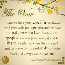 The Vow Wedding Vows That Make You Cry Vows Love My Husband