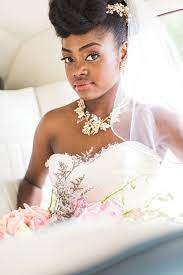 Vintage Garden Themed Wedding In Florida Roselyne Terry Munaluchi Bride Natural Wedding Hairstyles Natural Hair Bride Bride