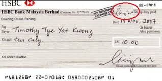 Isikan maklumat di belakang cek. How To Make A Cash Cheque