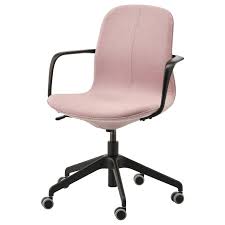 langfjall office chair with armrests gunnared light brown pink ikea canada ikea office chair conference chairs ikea