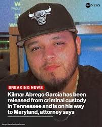 BREAKING: Kilmar Abrego Garcia has been released from criminal custody in  Tennessee and is