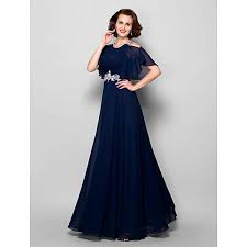 A Line Plus Sizes Dresses Petite Mother Of The Bride Dress Dark Navy Long Floor Length Short Sleeve Chiffon Vestidos Look Vestidos De Noite