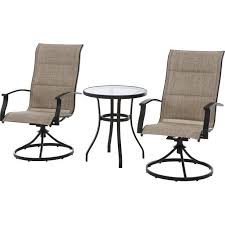 Mainstays Highland Knolls 3 Piece Outdoor Bistro Set Tan Walmart Com In 2020 Outdoor Bistro Set Patio Furniture Sets Outdoor Patio Furniture Sets