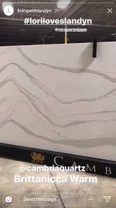 Cambria is now an international manufacturing company. Cambria Quartz Britannica Warm Kitchen Design Color Brittanica Warm Kitchen Design Small