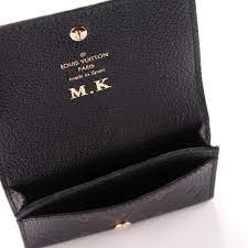May 16, 2021 · like new!! Louis Vuitton Empreinte Business Card Holder Black 177644 Fashionphile