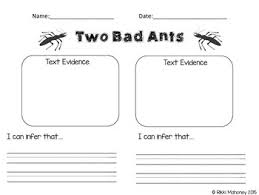 Two Bad Ants Inferencing Worksheets Teaching Resources Tpt