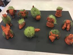 Clay Chia Pets Art Project Middle School Clay Art Projects Middle School Art Projects Art School