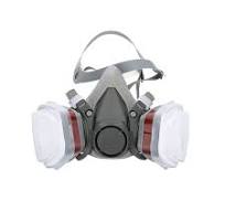 Half Face Respirator Mask with Double Cartridge
