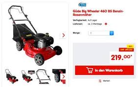 Gude Big Wheeler 460 Bs Benzin Rasenmaher Haus Und Garten Rasen Garten