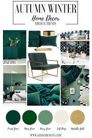 Autumn Winter Interior Home Decor Colour Color Trends Green Forest Green Dark Green Brass Gold Acce Home Decor Color Living Room Designs Home Decor Accessories