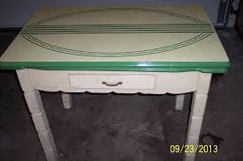 Vintage White Green Porcelain Enamel Top Kitchen Table Vintage Kitchen Table Top Kitchen Table Vintage Kitchen