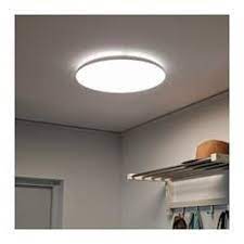Nymane Led Ceiling Lamp White Ikea In 2021 Ceiling Lamp White Ceiling Lamp Kitchen Ceiling Lights