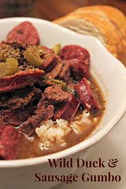 Let simmer about two minutes. Duck And Sausage Gumbo Recipe Oysters Pearls Gumbo Recipe Duck Stew Recipe Sausage Gumbo