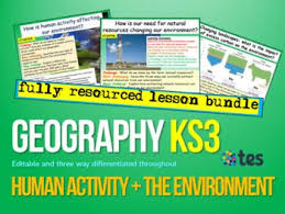 A Three Lesson Bundle Best Suited To Ks3 Geography Although All Is Editable With A Focus On How Human Activ Global Warming Learning Spanish Human Environment