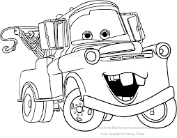 Disegno Di Carl Attrezzi Cricchetto Di Cars Da Colorare Disegni Disegni Disney Disegni Da Colorare