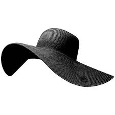 Black 6 Wide Brim Floppy Hat Floppy Hat Floppy Beach Hat Floppy