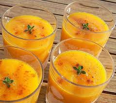 Recette De Soupe Glacee Carottes Ananas Et Cumin Recette Recette Soupe Recette Recette Gaspacho