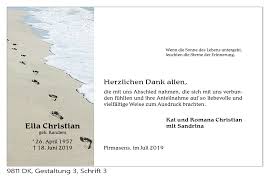 Trauerdankkarte Em 2104 Strandspuren In 2020 Danksagungen Trauer Danksagungskarten Trauer Danksagung Text