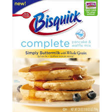 Bisquick Complete Simply Buttermilk With Whole Grain Pancake Waffle Mix 28oz Bisquick Waffle Mix Whole Grain Pancakes