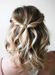 Vague Demi Couette Coiffure Facile Coiffure Simple Et Rapide Coiffure Cheveux Mi Long