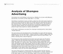 Advertisement Analysis Essay Sample Luxury Analysis Of Shampoo Advertising Gcse Media Stu S Essay Shampoo Advertising Analysis