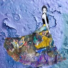 I Use Photos Of Berlin Wall Splinters As Background For My Drawings Pop Art Comic Girl Street Art Body Art Photography