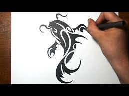 How To Draw A Koi Fish Simple Tribal Tattoo Design Tribal Tattoos Tribal Tattoo Designs Koi Fish Drawing Tattoo