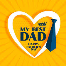 I'm so proud to be your kid. Free Vector My Best Dad Message For Happy Fathers Day Design