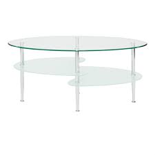 The craftsmanship is really remarkable, i can't say enough about how great this piece of furniture is! Walker Edison Contemporary 38 Dual Oval Glass Top Coffee Table In Clear C38b4