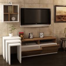 Dekorister Missy Tv Unitesi Beyaz Ceviz Tekzen