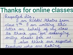Address or greet the concerned person properly like dear sir/madam. A Letter To The Principal Thanking Him Or Her For Arranging Online Classes By Smile Please World Youtube