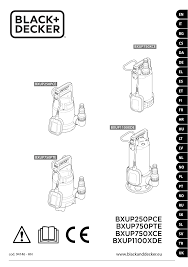 Black And Decker Air Station Asi500 Manual Black Decker Bxup250pce Sub Pump Instruction Manual Manualzz