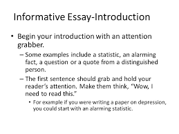 To write an informative essay, one must first decide on a specific theme or subject. Informative Essay An Introduction Ppt Video Online Download