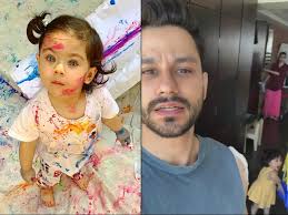 Kunal's little sweetheart wore a pink sweater and was spotted while she was enjoying a nap in her mommy's arms. Happy Holi 2019 Pic Video Soha Ali Khan S Daughter Inaaya Naumi Kemmu Plays Holi Wishes Fans Adorably In Dad Kunal Kemmu S Video