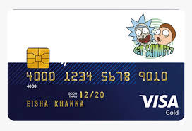 It have limit and instant reloadable fund system to protect your fund.your. Get Schwifty Rick N Morty Credit And Debit Card Sticker Visa Card Hd Png Download Kindpng