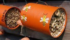 Insektenhotel Aus Dosen Basteln Nisthilfe Fur Wildbienen Insektenhotel Nisthilfen Und Garten Recycling