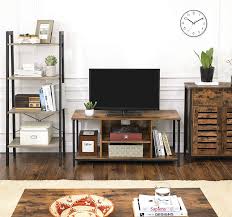 Alinru Tv Stand For Tvs Up To 48 Inches In 2020 Living Room Tv Stand Wooden Tv Console Tv Console Table