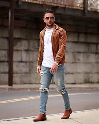 Men About Fashion On Instagram Yes Or No Ripped Jeans By Fashionnovamen For Best Ootd Let Me Know Mens Casual Outfits Mens Pants Fashion Mens Outfits