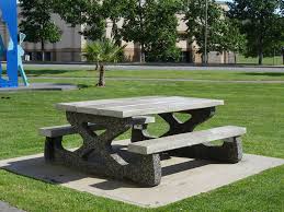 Concrete picnic table and benches. Mackay Picnic Table Standard Mackay Precast Products