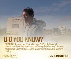 Nomadland teaser trailer (2020) frances mcdormand movieplot: Afi Movie Club Afi Awards Honoree Nomadland American Film Institute