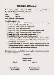 Contoh Kronologi Atau Berita Acara Kecelakaan Kerja Berita Surat Surat Pengantar