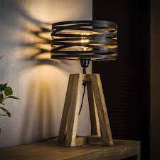 Libby 3 light industrial console lamp with edison bulbs table. Industrial Table Lamp Watson Shipped In 24 Hours Furnwise
